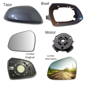 Hyundai Grand i10 2014-2019 de espejo retrovisor