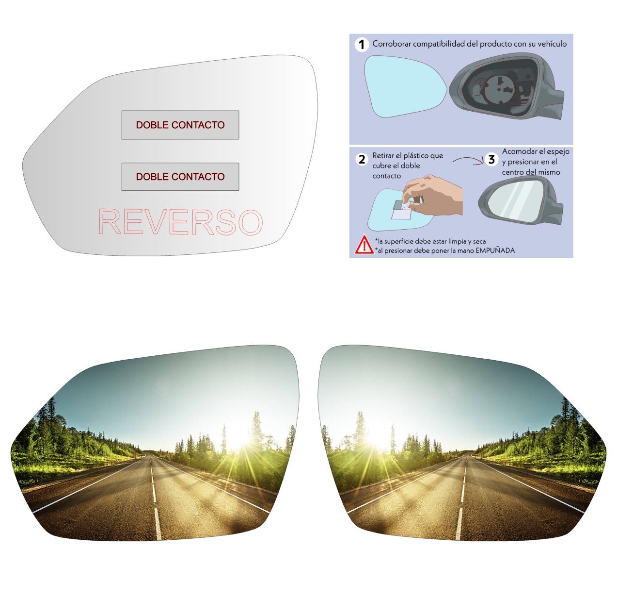 Volkswagen mk3 1995-2002 Luneta Espejo Retrovisor Alternativo - Image 4