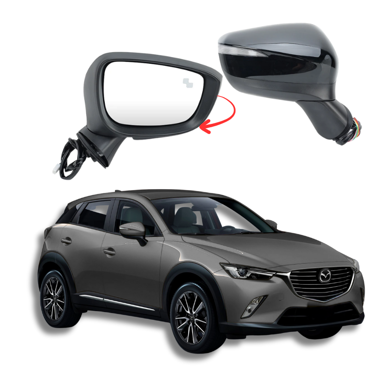 Mazda CX3 2015-2018 Retrovisor Original Con Sensor Abatible Eléctrico