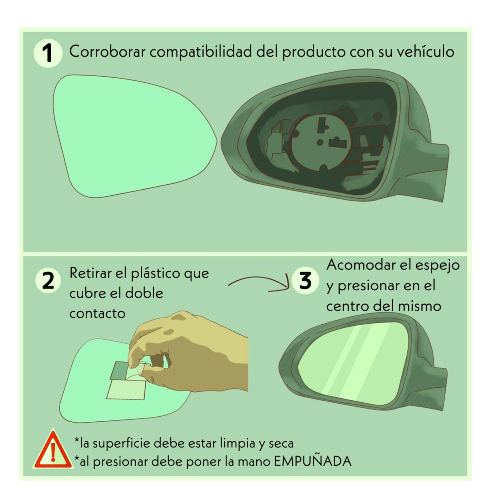Hyundai Elantra 1996-2002 espejo retrovisor - Image 4