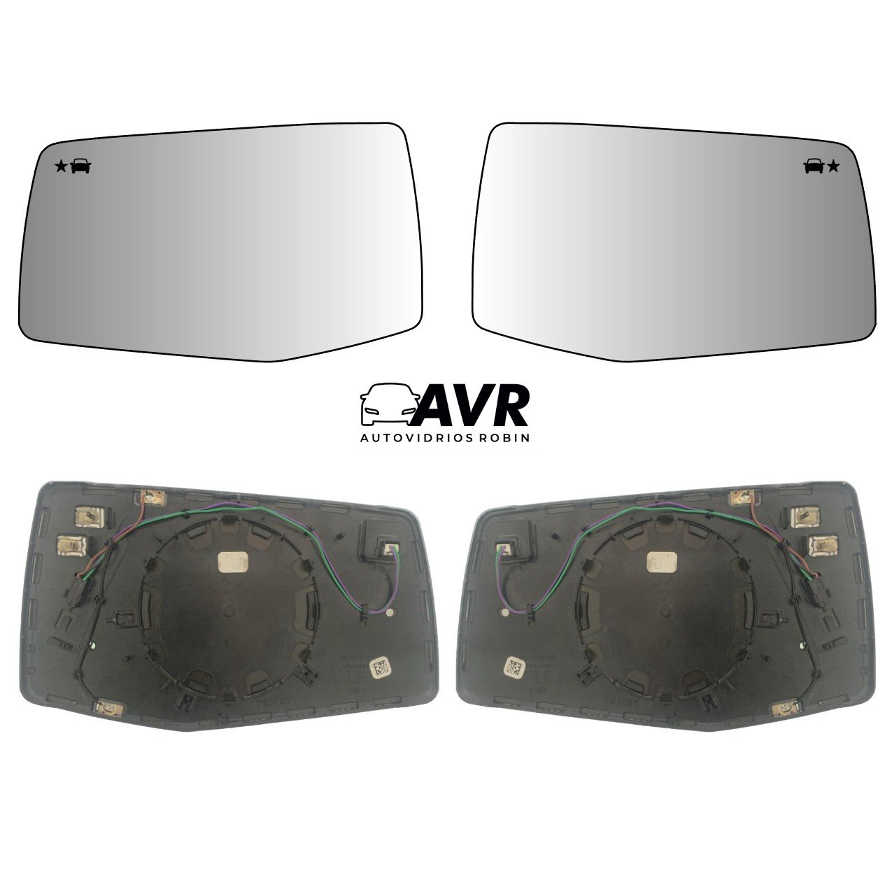 Chevrolet Silverado 2019-2023 Luneta espejo retrovisor Original