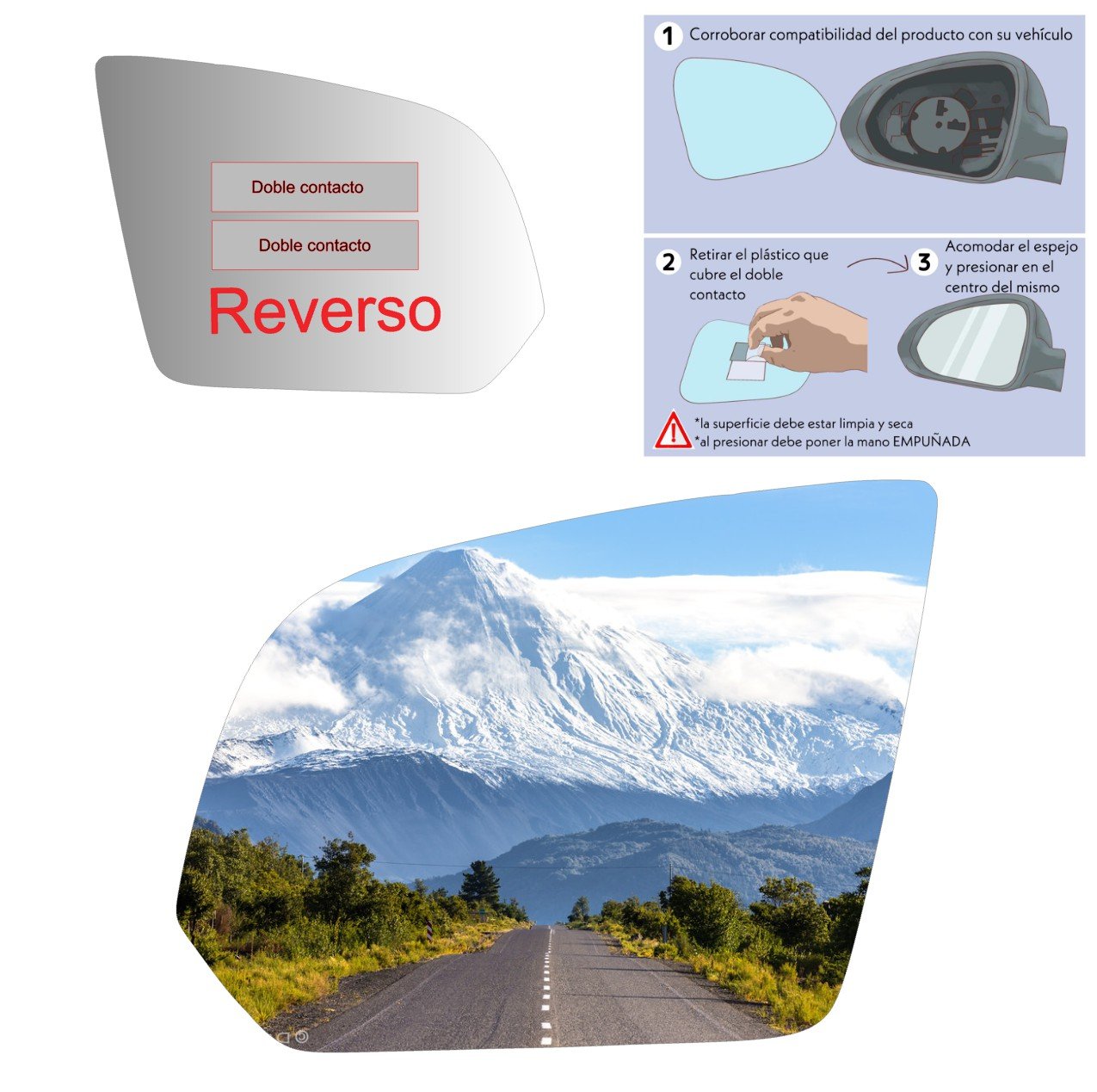 Mercedes Benz Vito 2014-2022 Luneta espejo retrovisor Alternativo - Image 6