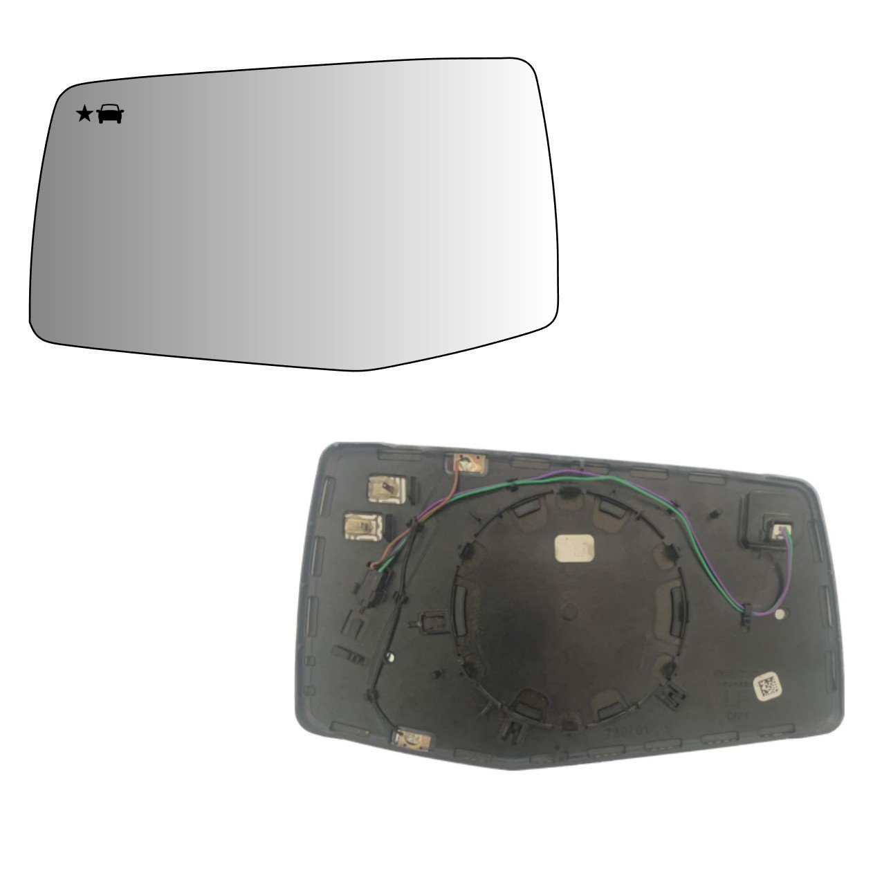 Chevrolet Silverado 2019-2023 Luneta espejo retrovisor Original - Image 3