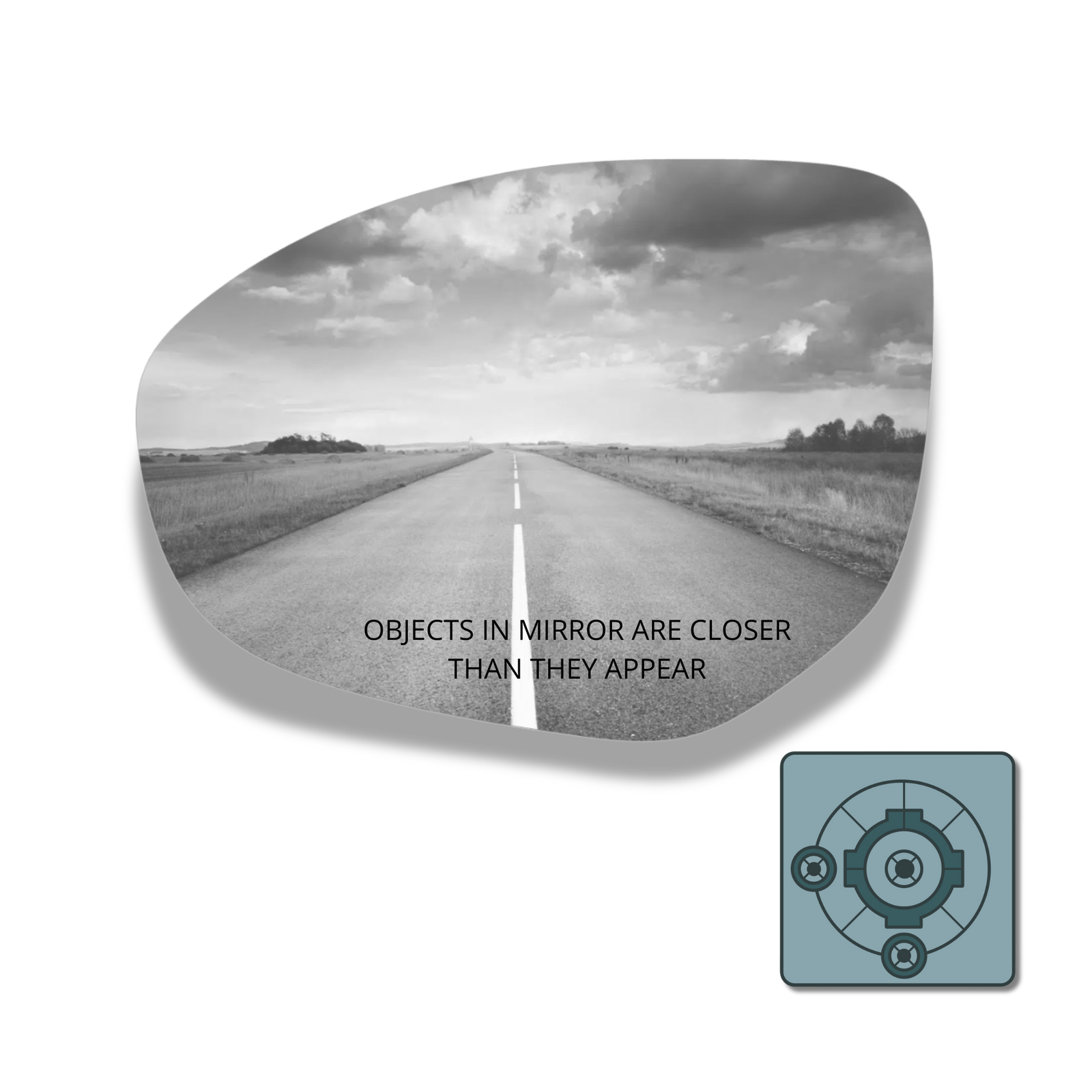 MAZDA 3 2010-2014 Luneta alternativa de espejo retrovisor - Image 2