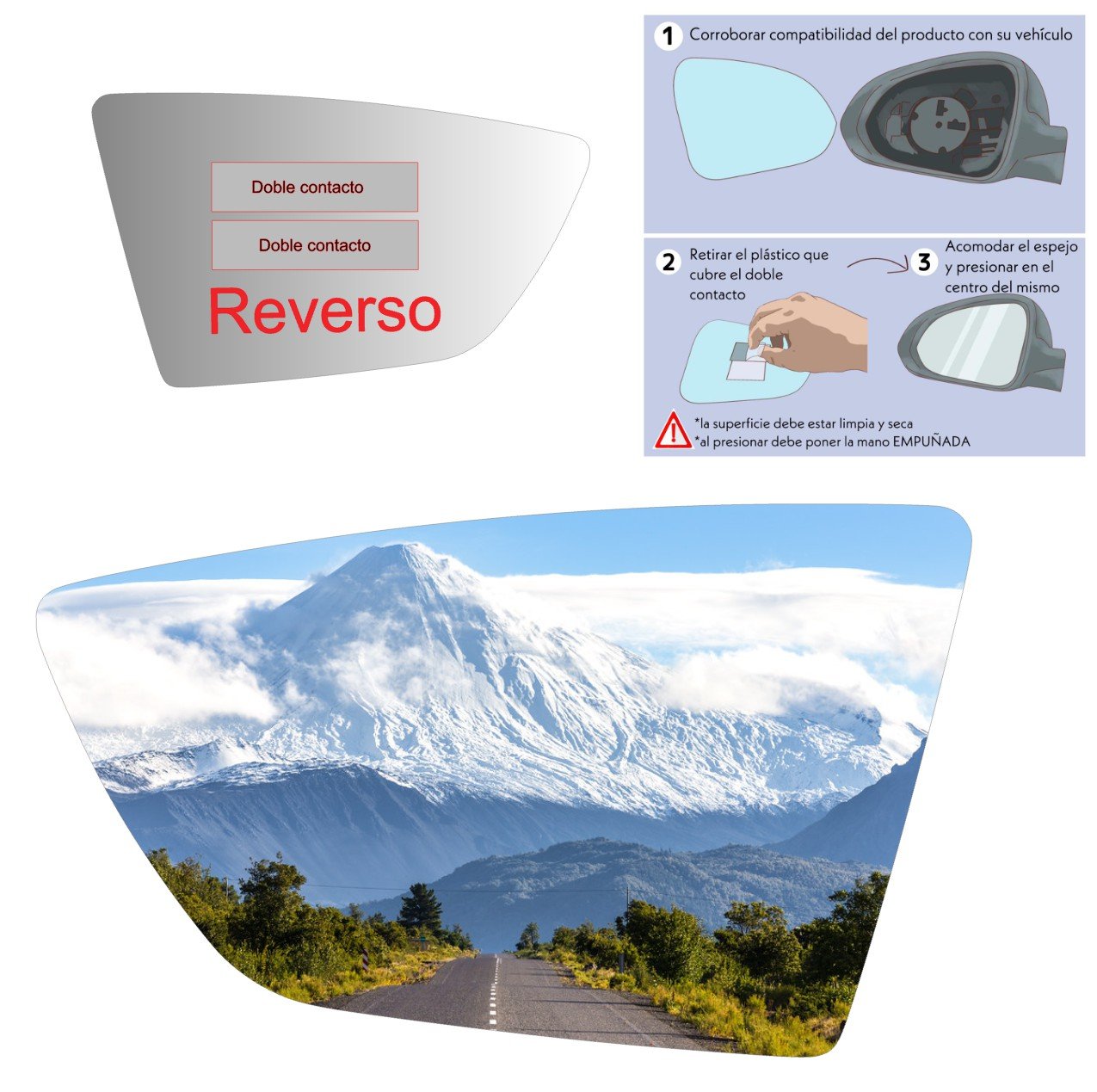 Seat Leon 2019-2023 Luneta espejo retrovisor Alternativo - Image 7