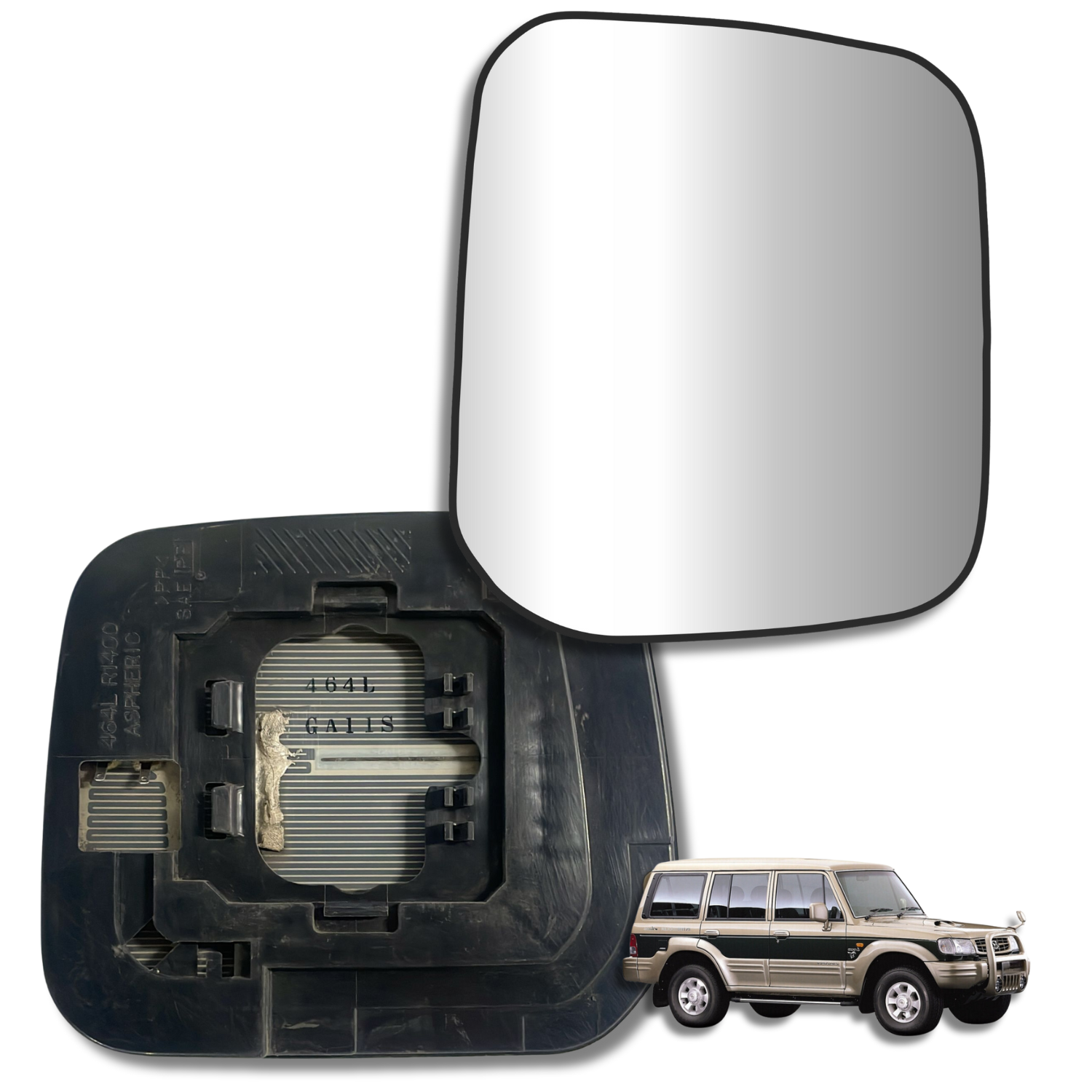 Hyundai Galloper 1998-2006 Luneta espejo retrovisor Original - Image 2