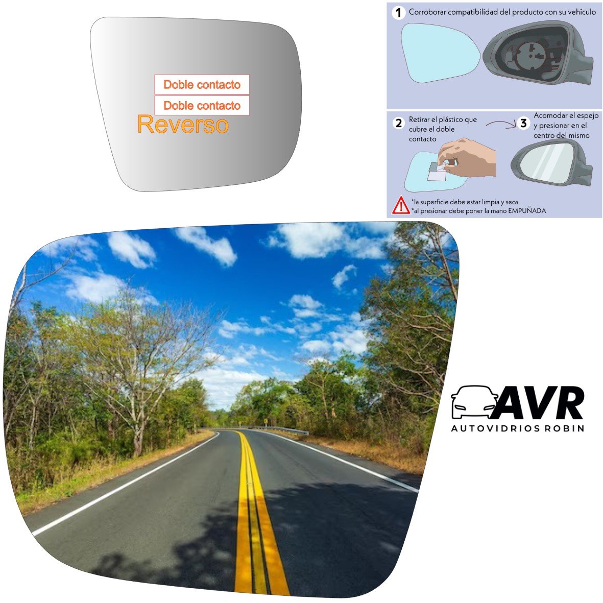 Subaru Outback 2003-2006 Luneta espejo retrovisor Alternativo