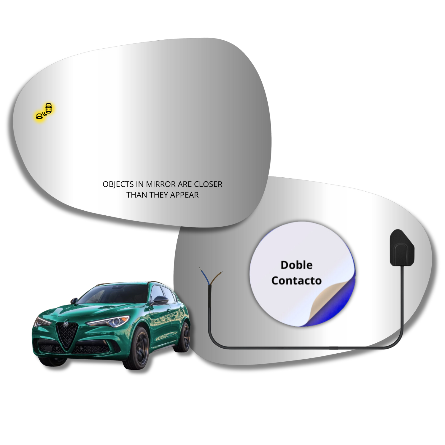 Alfa Romeo Stelvio 2022-2025 Luneta Espejo Retrovisor con sensor