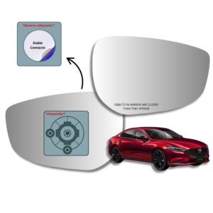 Mazda 6 2019-2026 Luneta Espejo Retrovisor sin sensor Alternativo