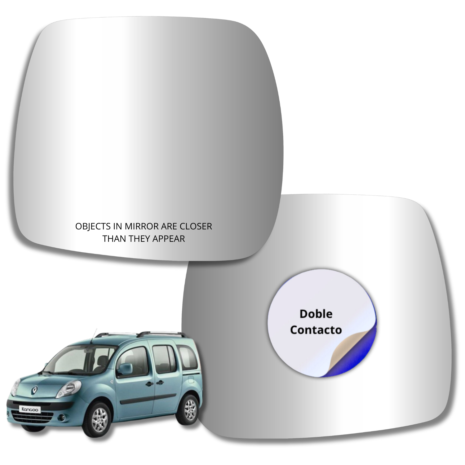 Renault Kangoo 2008-2012 Luneta espejo retrovisor Alternativo
