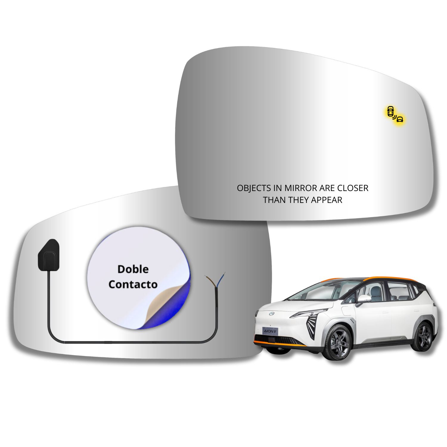 Gac Aion Y 2024- Espejo Alternativo con Sensor de Punto Ciego - Image 2