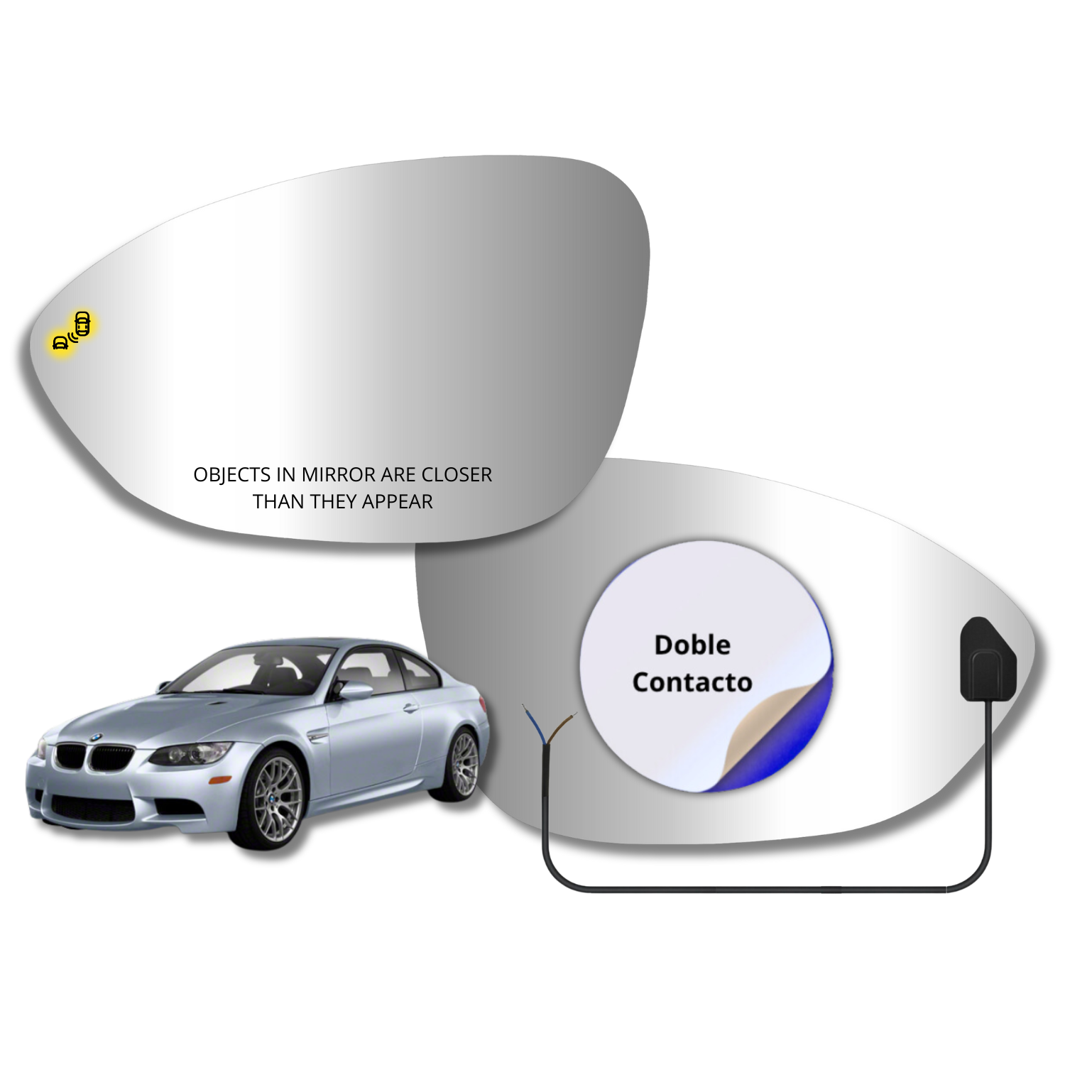 Bmw M3 2007-2013 Espejo Alternativo con Sensor de Punto Ciego