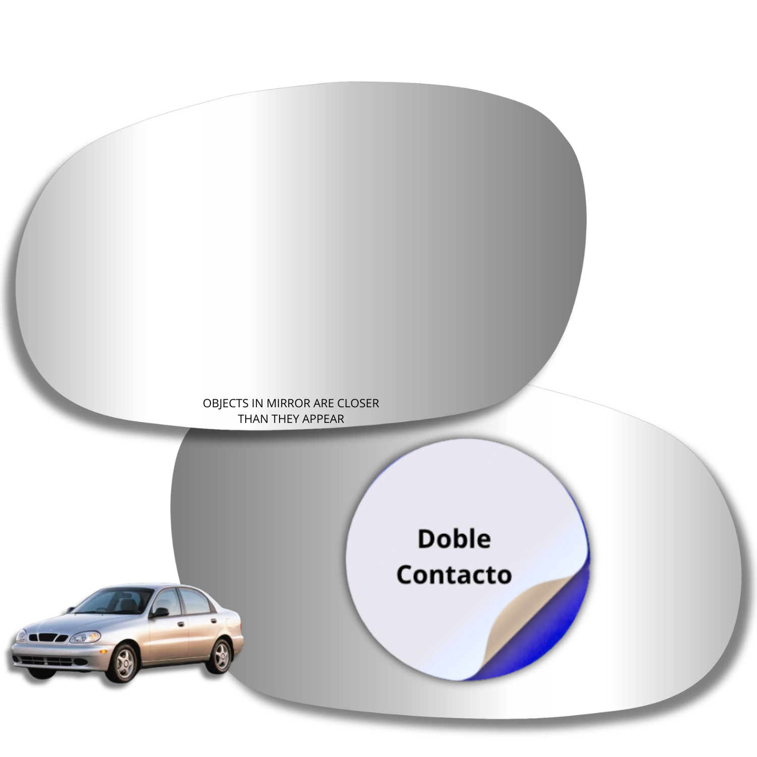 Daewoo Lanos 1997-2002 Luneta espejo retrovisor Alternativo