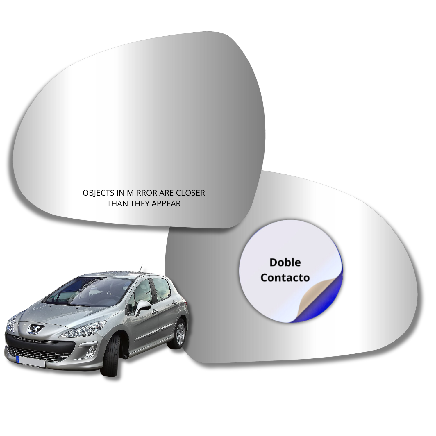 Peugeot 308 2007-2013 Luneta espejo retrovisor Alternativo