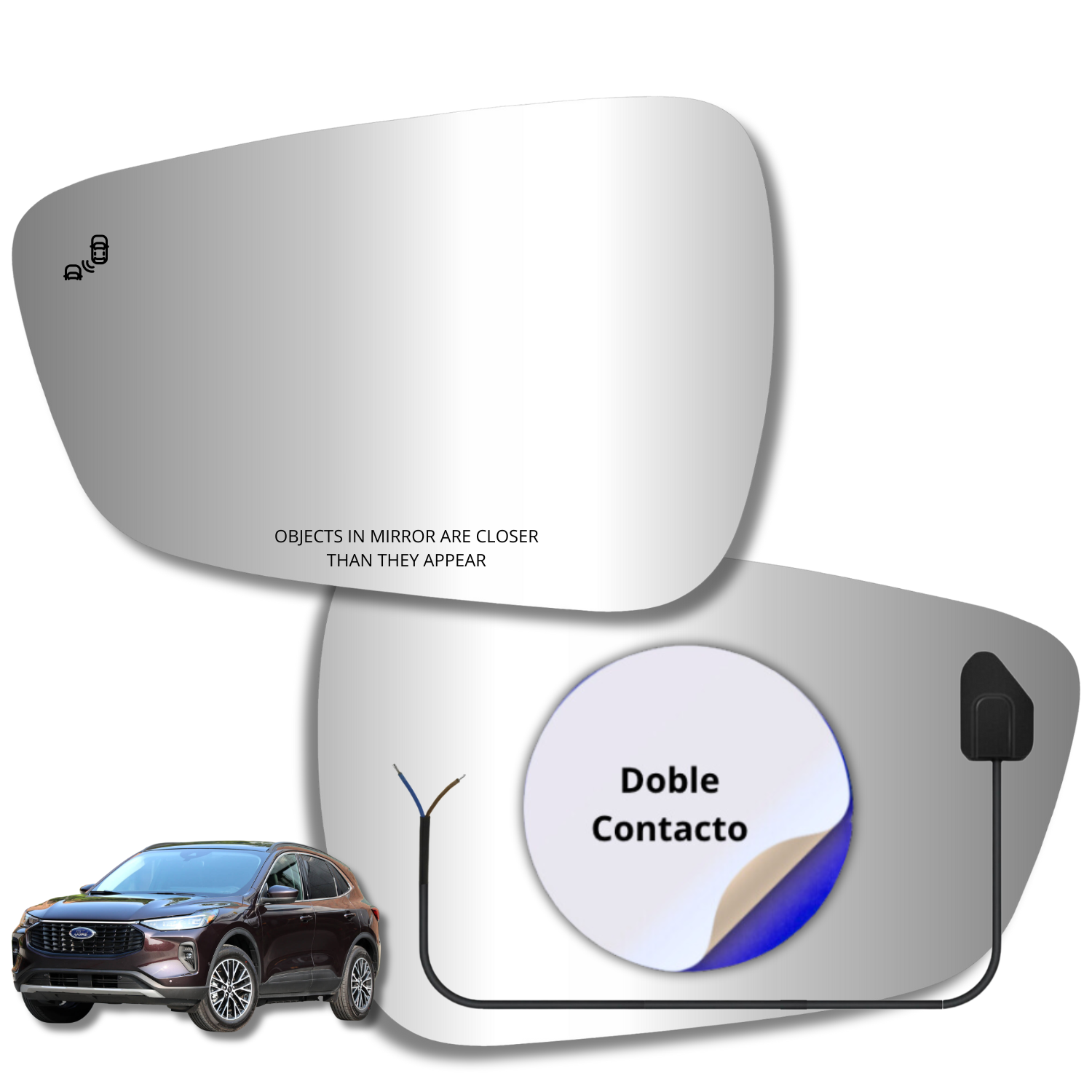 Ford Escape 2021-2025 Luneta espejo retrovisor Alternativo