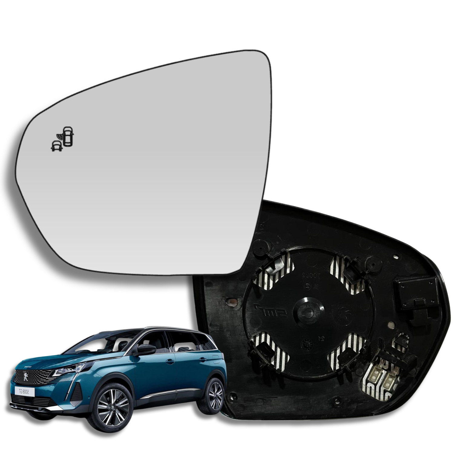 Peugeot 5008 2015-2022 Luneta Espejo Retrovisor Original con Sensor - Image 2