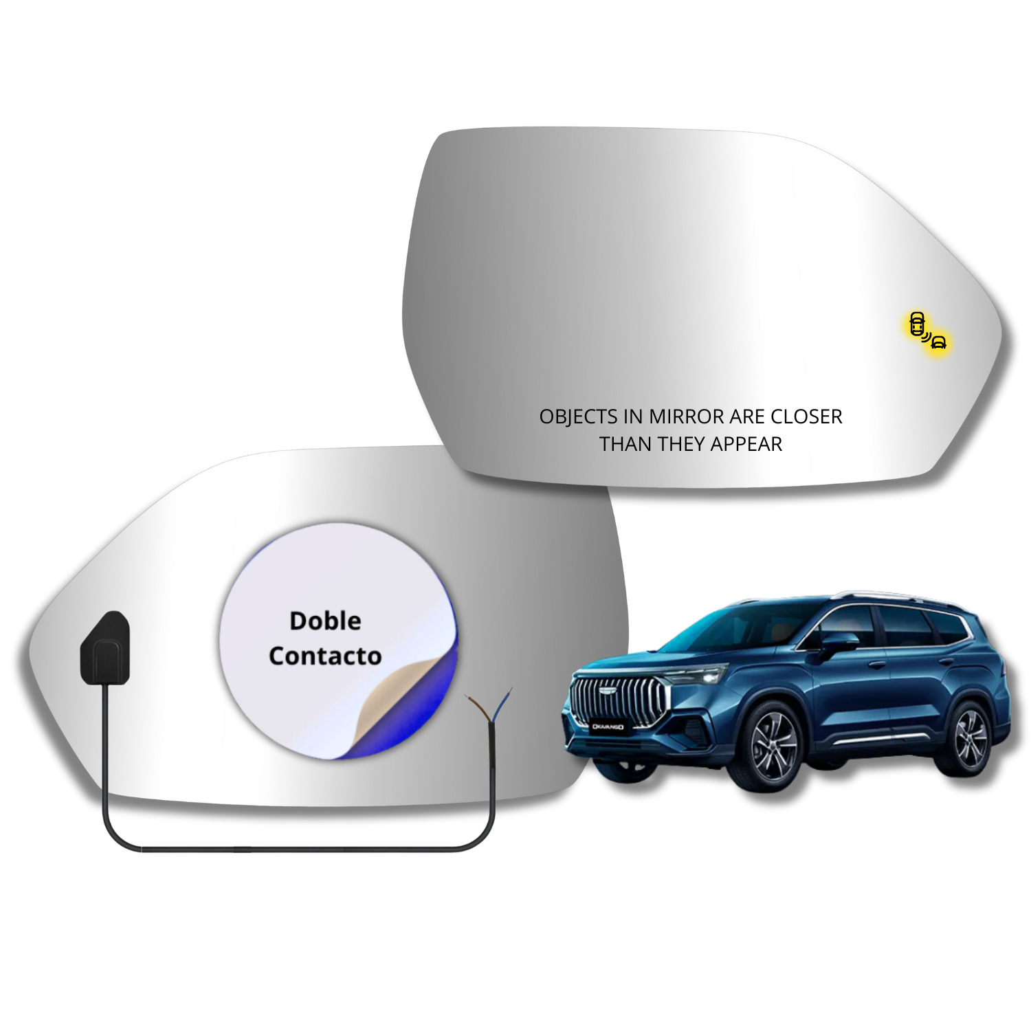 Geely Okavango 2024- Espejo Alternativo con Sensor de Punto Ciego - Image 2