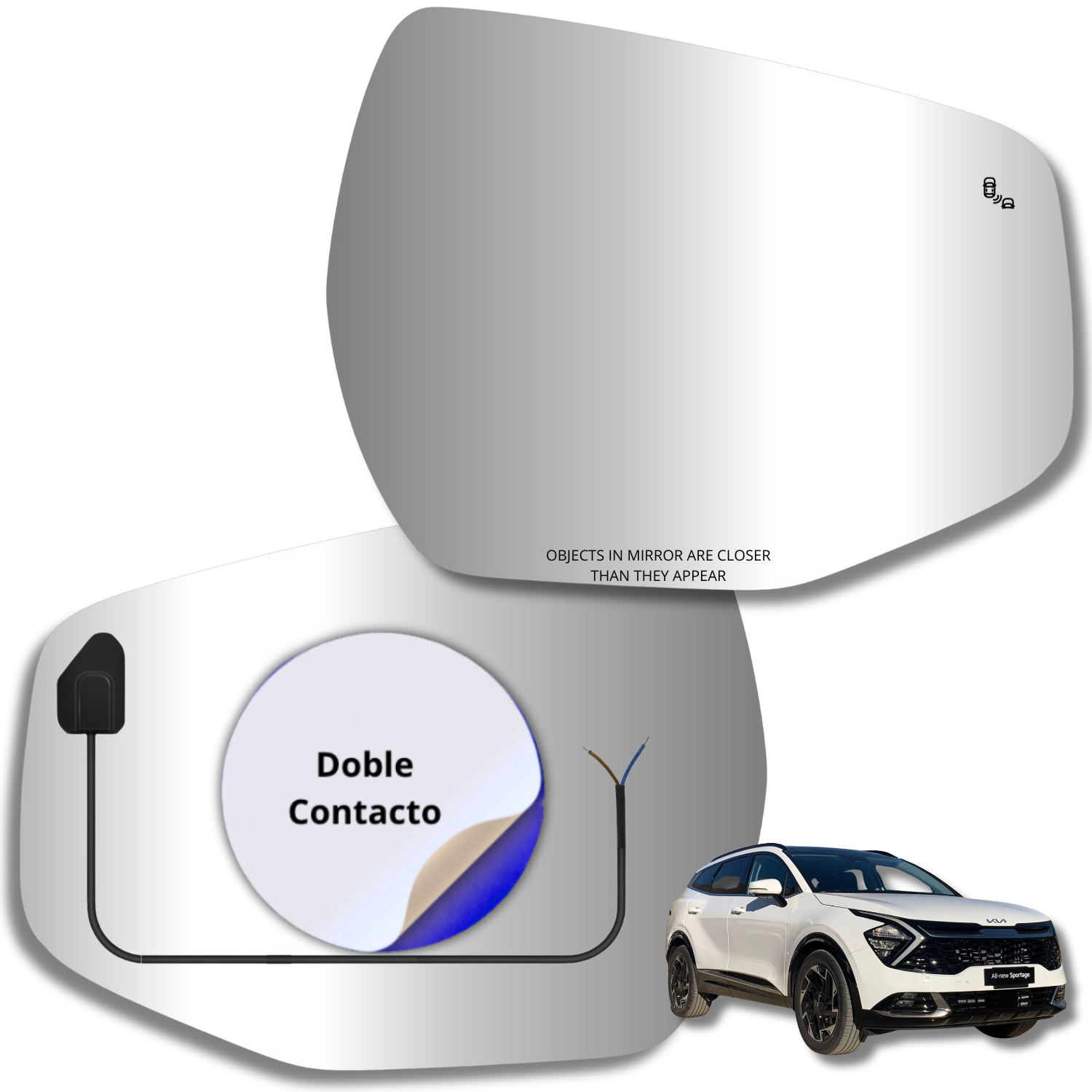 Kia Sportage 2021-2026 Luneta espejo retrovisor Alternativo - Image 2