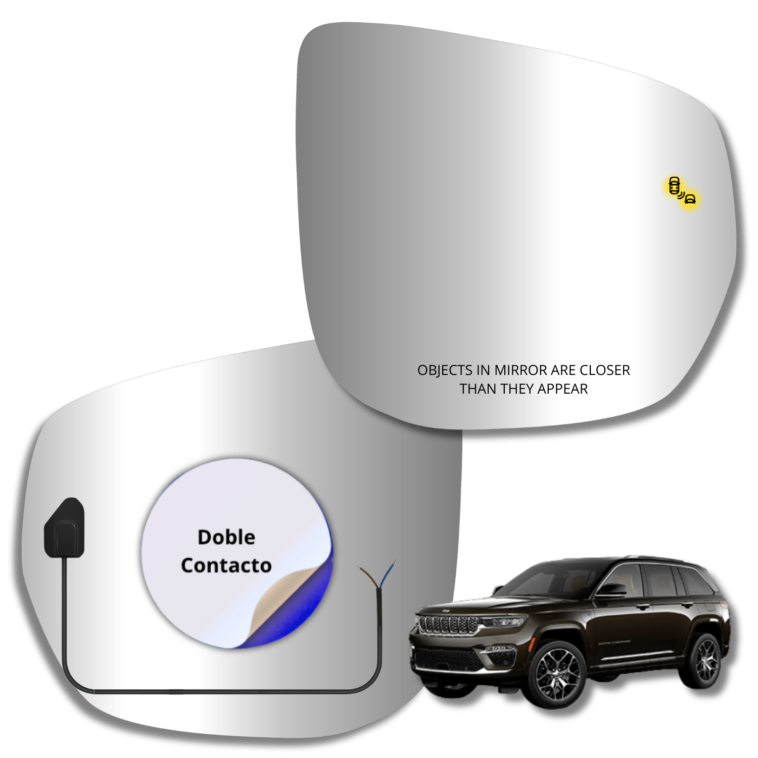 Jeep Grand Cherokee 2023-2025 Espejo Alternativo con Sensor de Punto Ciego - Image 2