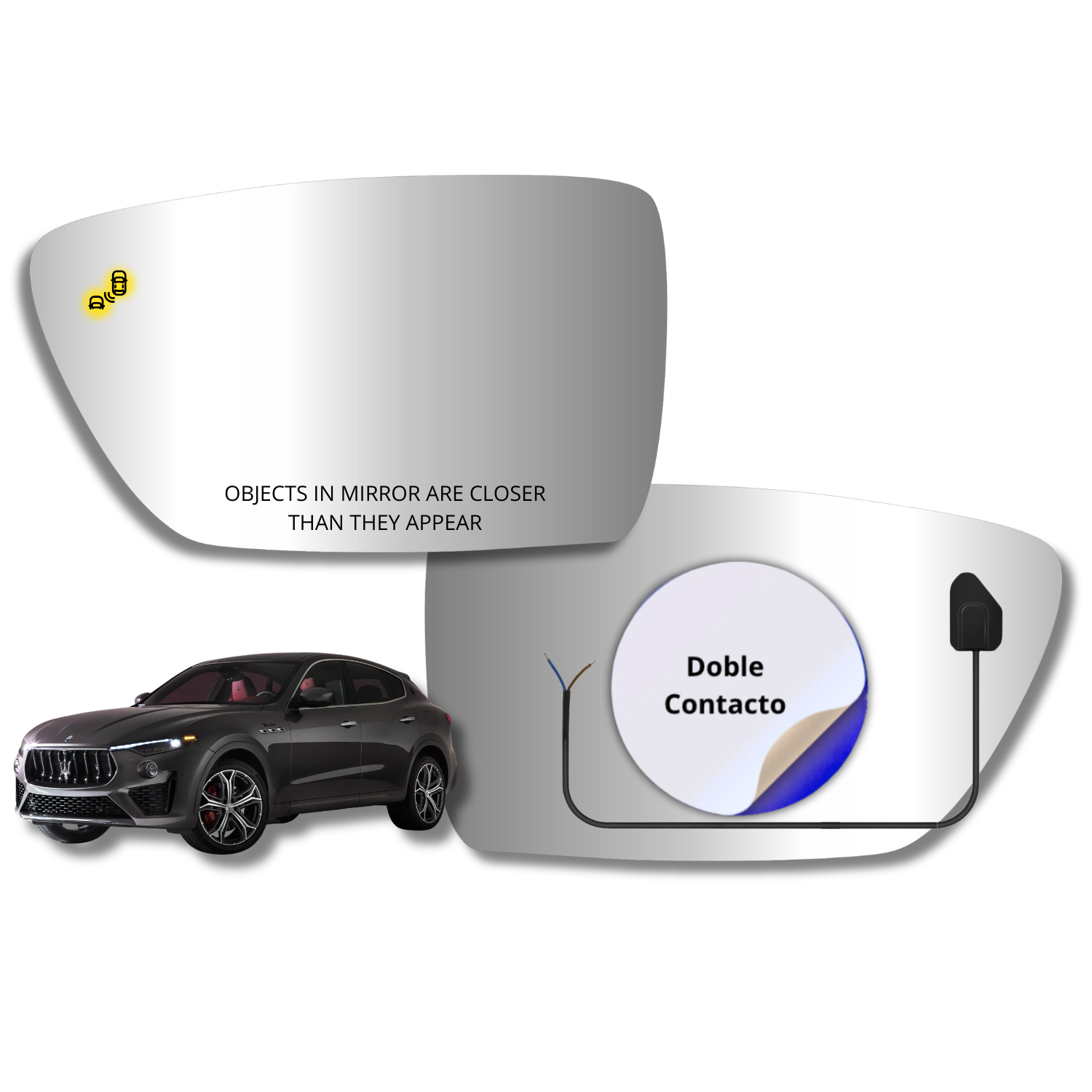 Maserati Levante 2020- Espejo Alternativo con Sensor de Punto Ciego