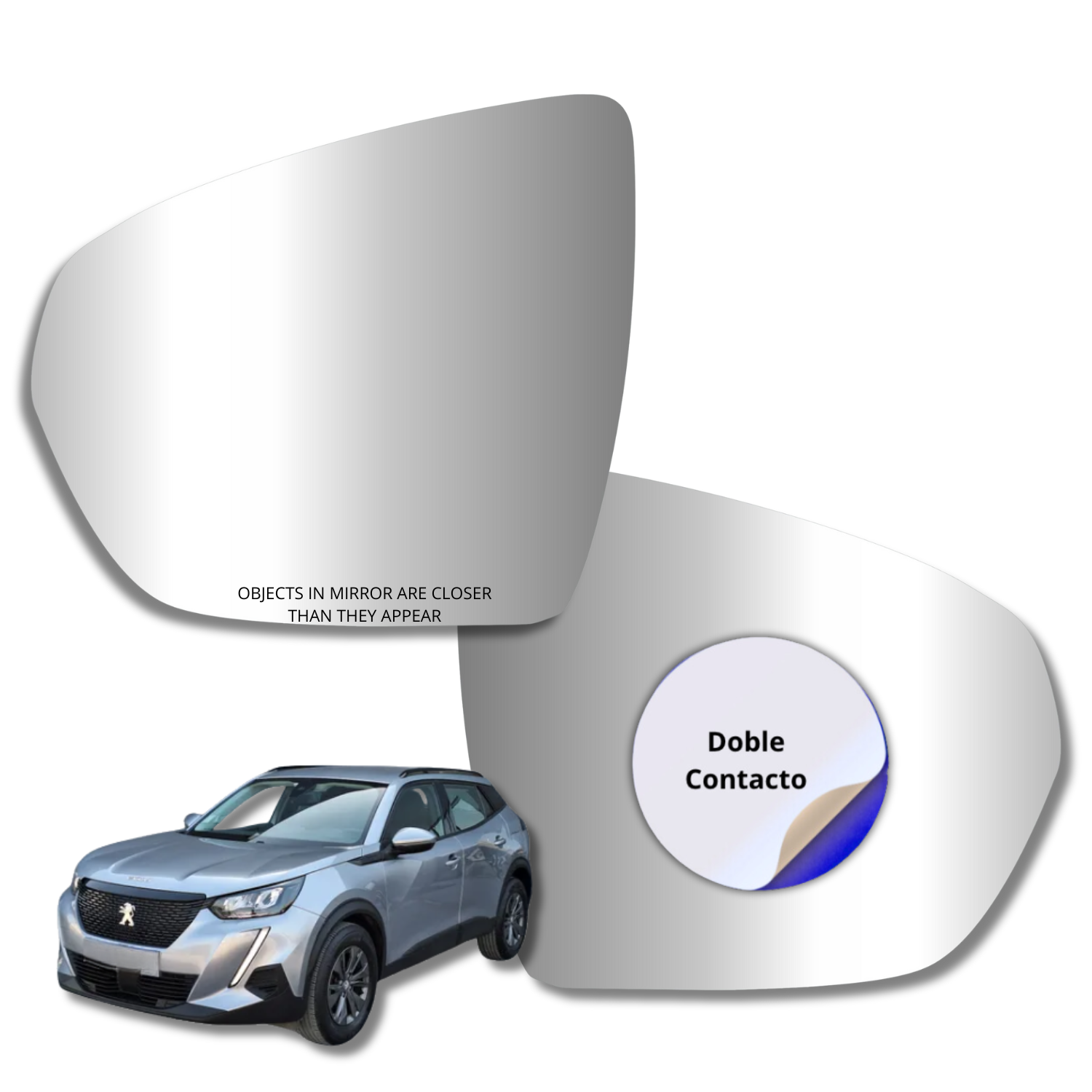 Peugeot 4008 2015-2022 Luneta Espejo Retrovisor sin sensor