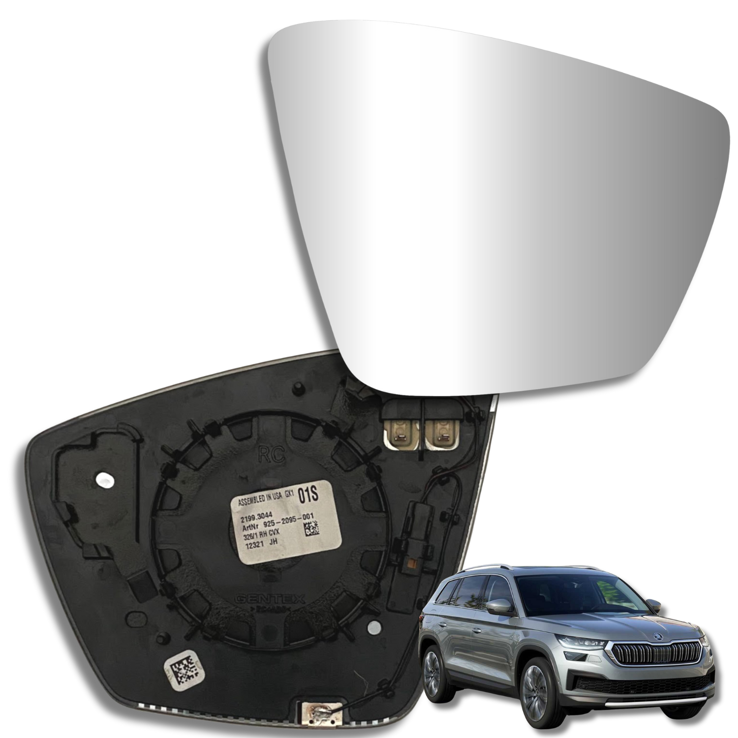 Skoda KodiaQ 2018- Luneta espejo retrovisor Original - Image 2