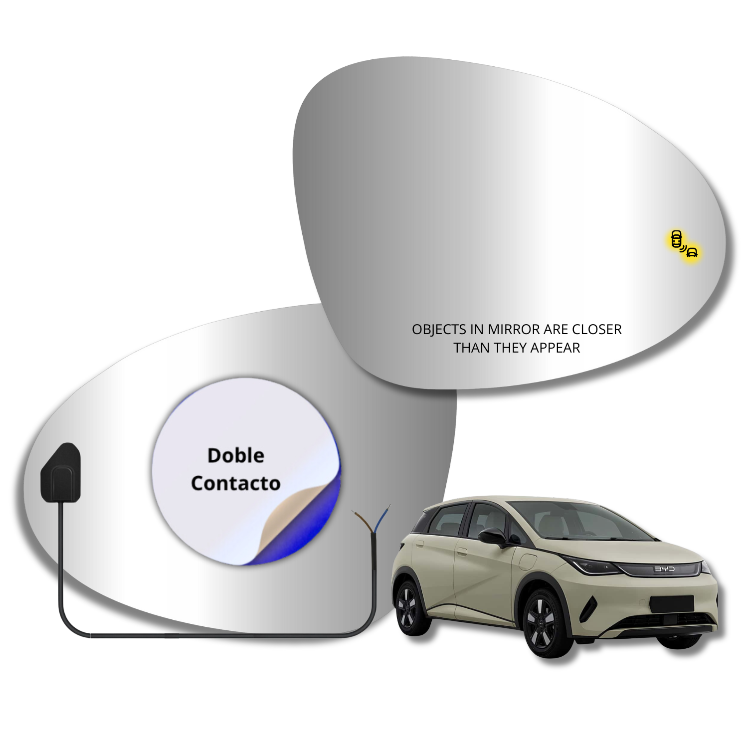 BYD Dolphin 2023-2025 Espejo Alternativo con Sensor de Punto Ciego - Image 2