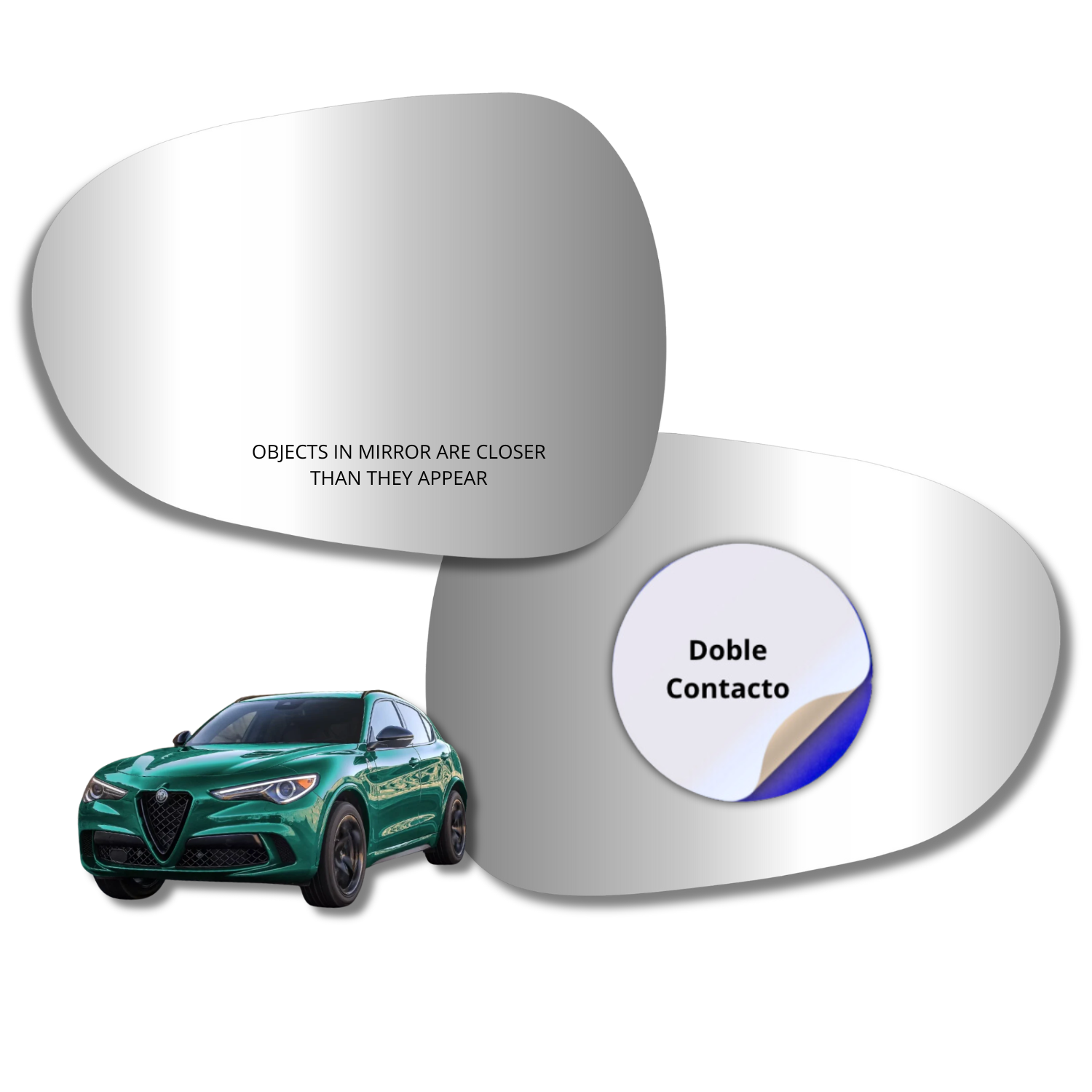 Alfa Romeo Stelvio 2022-2025 Luneta Espejo Retrovisor sin sensor