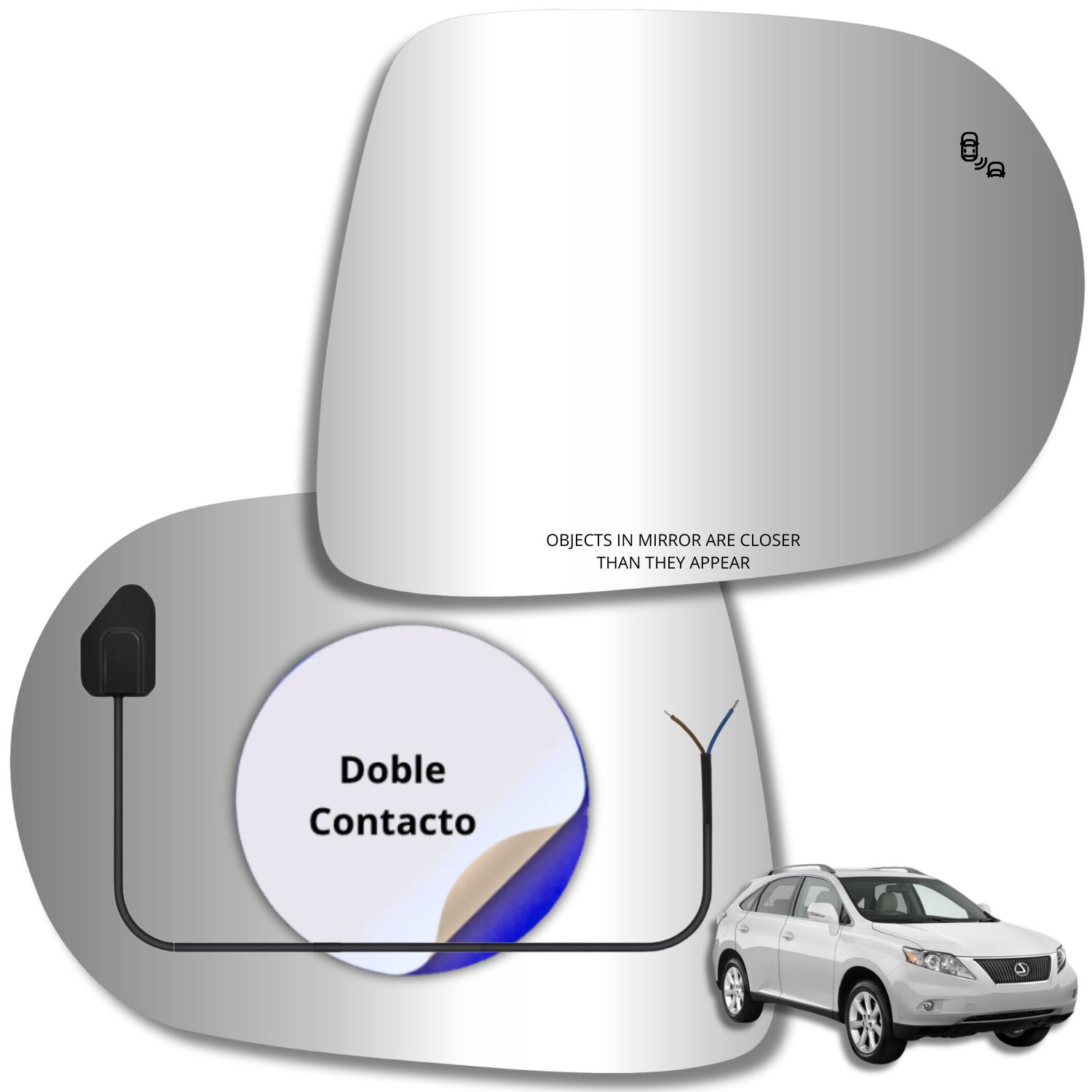 Lexus RX450 2009-2014 Luneta espejo retrovisor Alternativo - Image 2