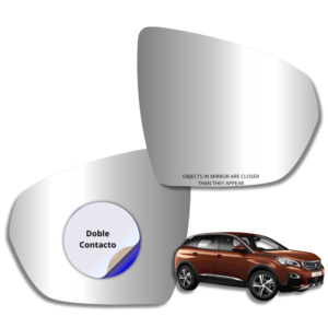 Peugeot 3008 2015-2022 Luneta Espejo Retrovisor sin sensor
