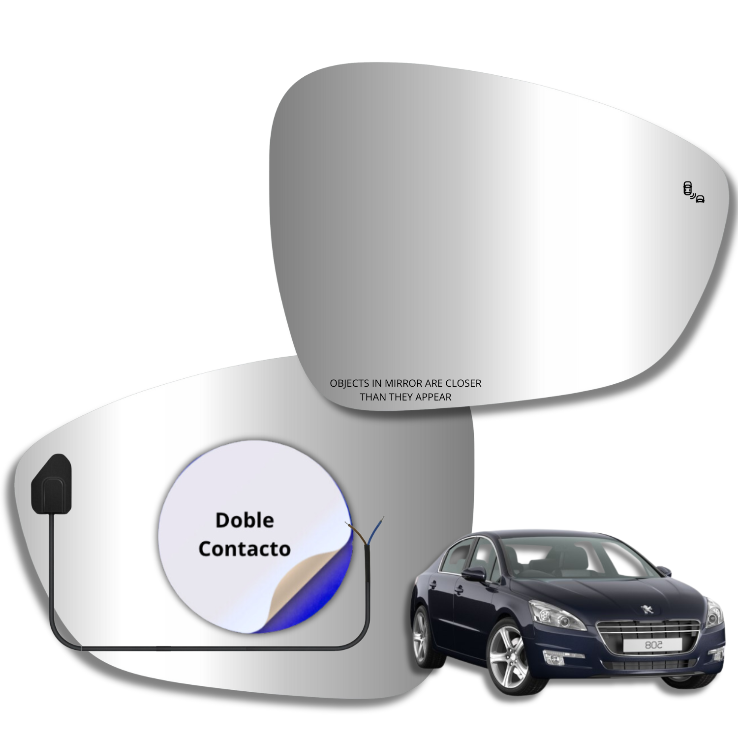 Peugeot 508 2010-2016 Luneta espejo retrovisor Alternativo - Image 2