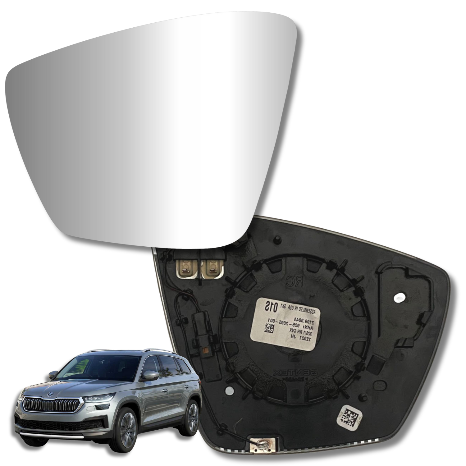 Skoda KodiaQ 2018- Luneta espejo retrovisor Original