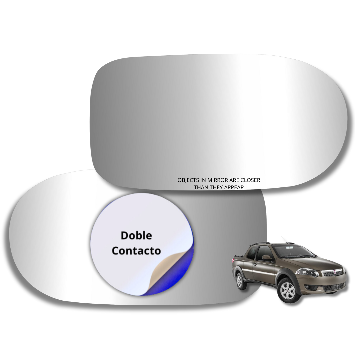 Fiat Strada Trekking 2017-2020 Luneta espejo retrovisor Alternativo - Image 2