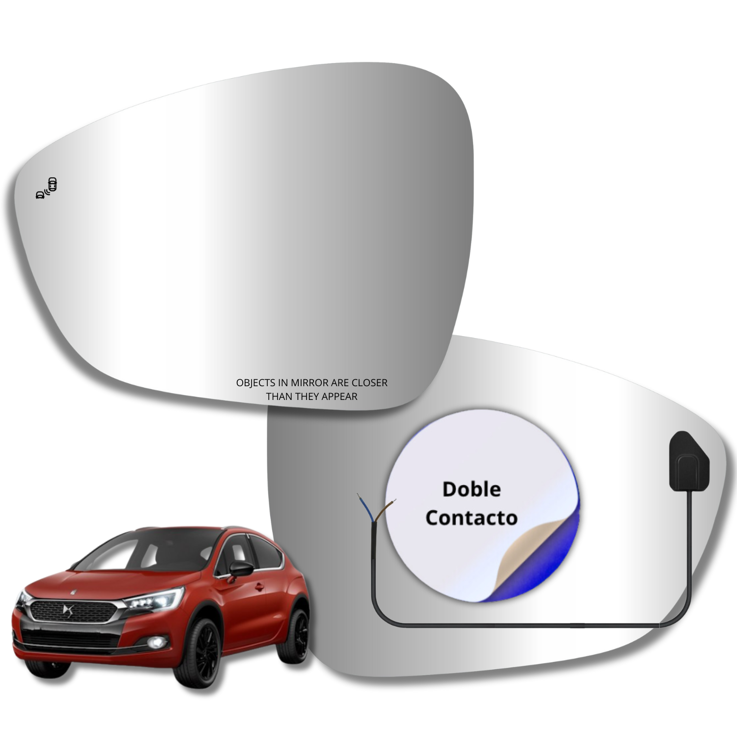 Citroen DS4 2012-2022 Luneta espejo retrovisor Alternativo