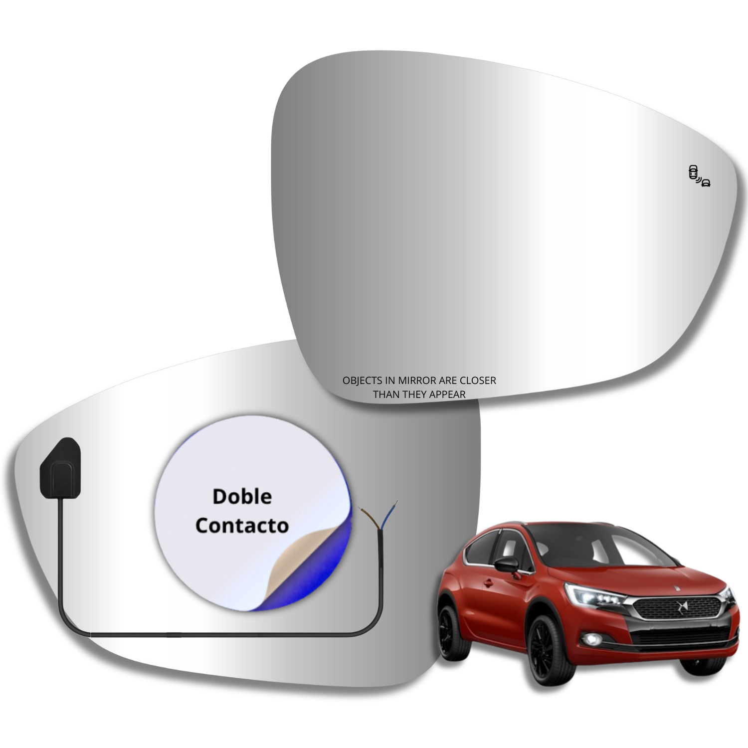 Citroen DS4 2012-2022 Luneta espejo retrovisor Alternativo - Image 2