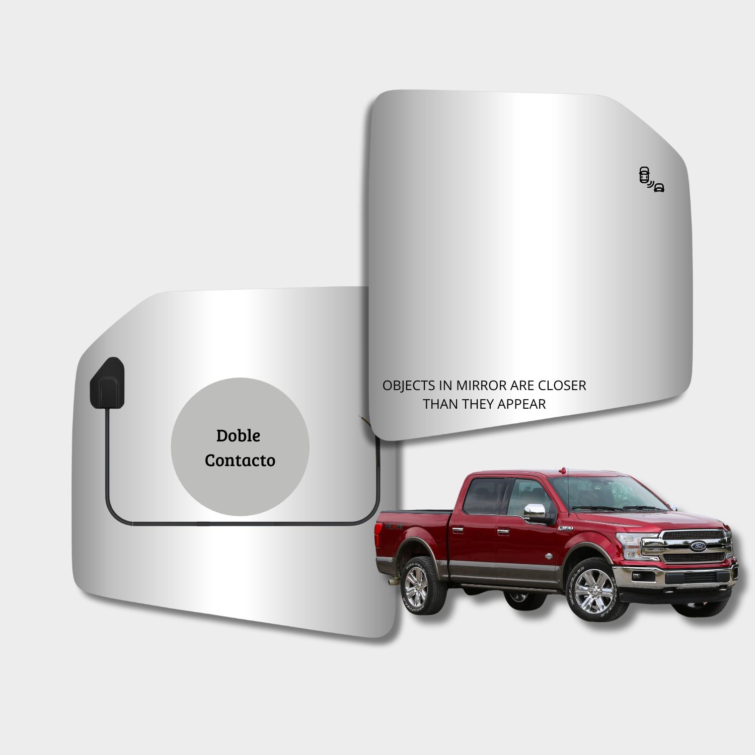 Ford F150 2015-2020 Luneta espejo retrovisor Alternativo - Image 2