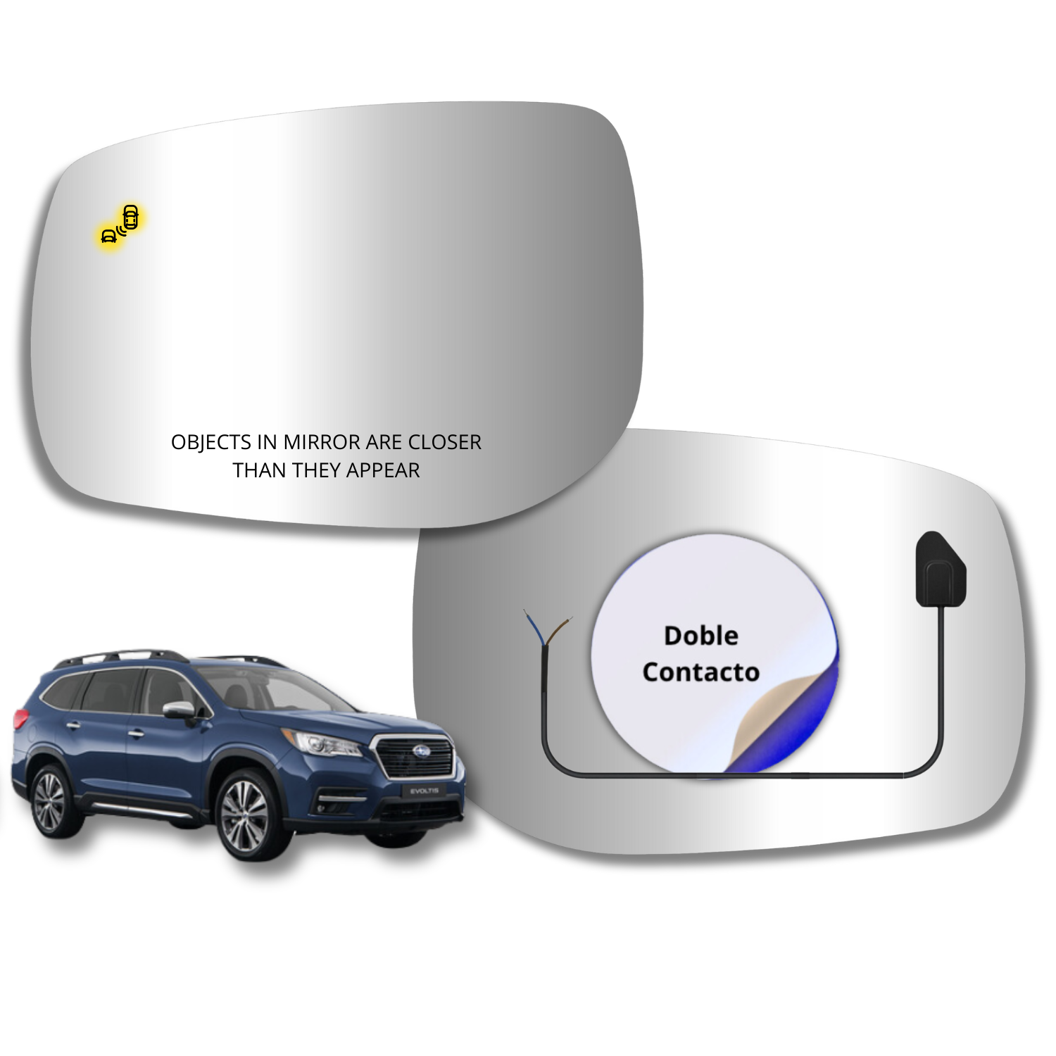 Subaru Evoltis 2019-2023 espejo Alternativo con Sensor de Punto Ciego