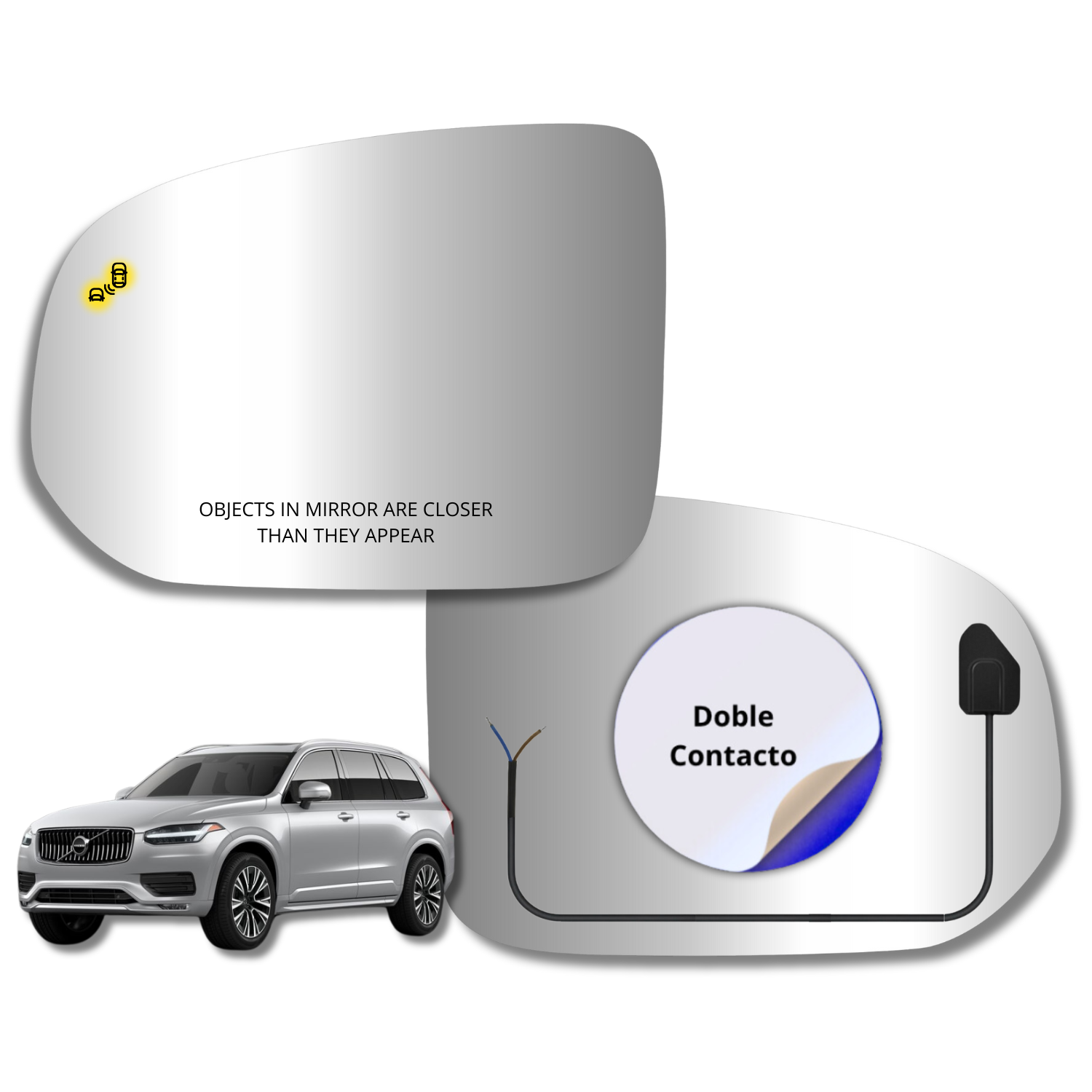 Volvo XC70 2017-2026 Luneta Espejo Retrovisor con sensor