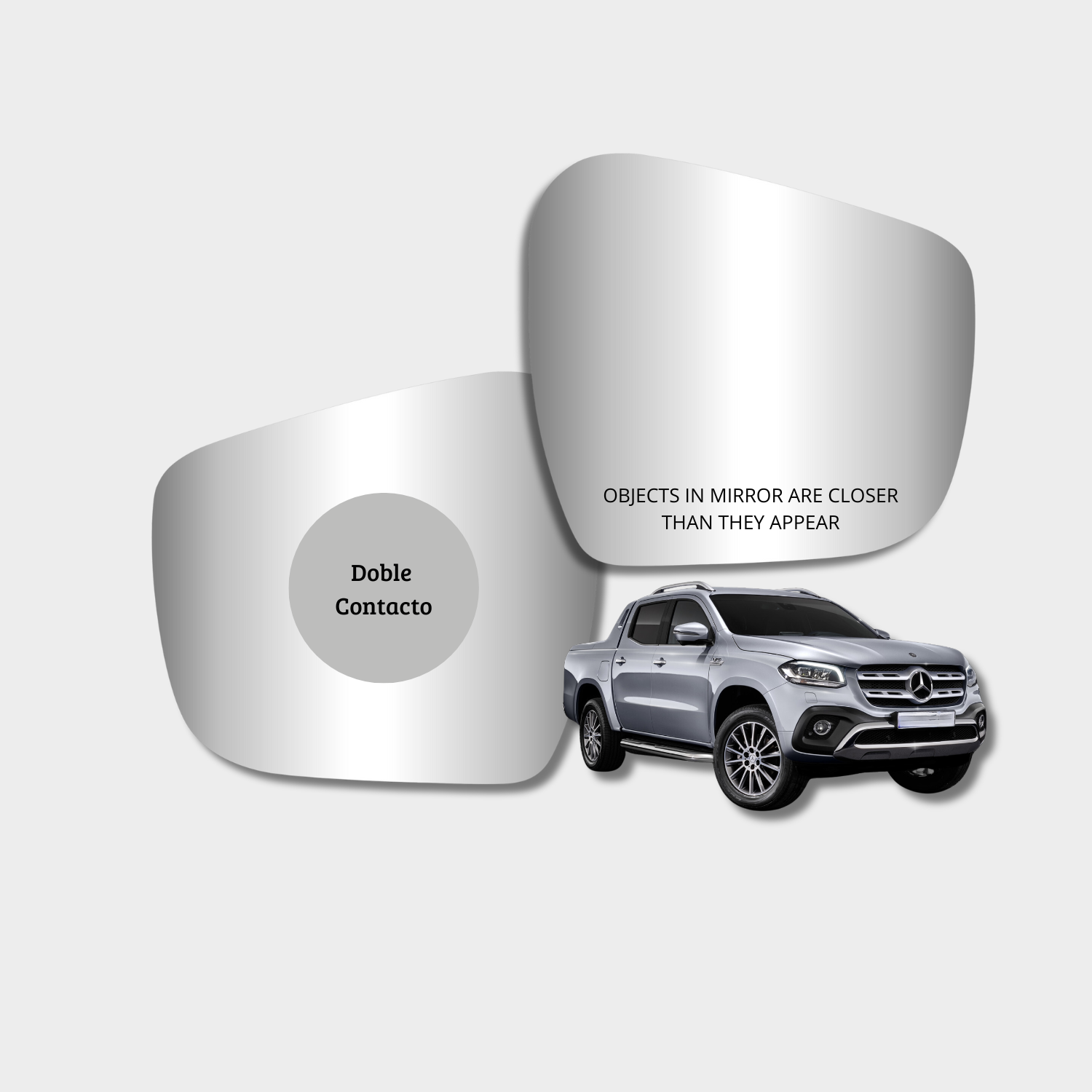 Mercedes Benz Clase X 2016-2023 Luneta espejo retrovisor Alternativo - Image 4