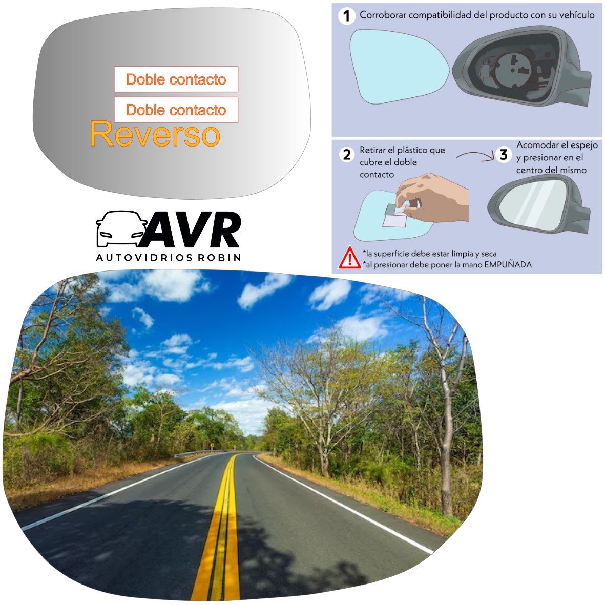 Honda Fit 2008-2015 Luneta espejo retrovisor Alternativo - Image 3