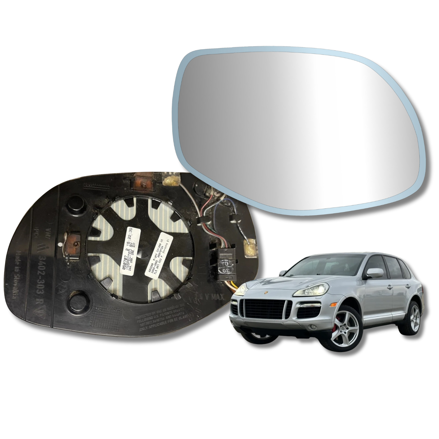 Porsche Cayenne 2007-2010 espejo Original con Sensor Fotocromático - Image 2