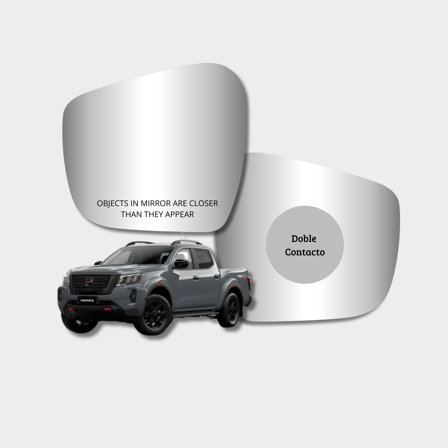 Nissan Navara 2016-2023 Luneta espejo retrovisor Alternativo - Image 4