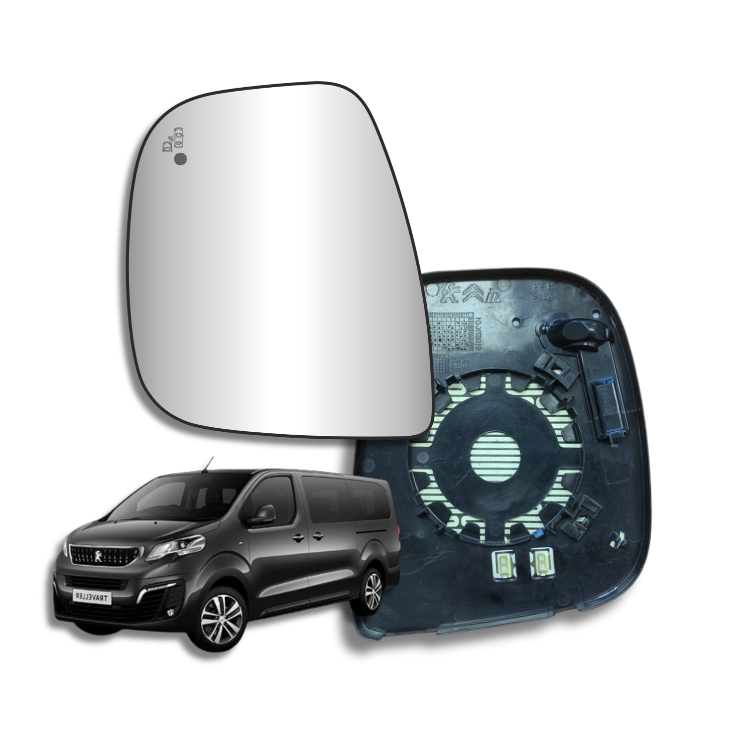 Peugeot Traveller 2012-2017 Luneta Espejo Retrovisor con sensor