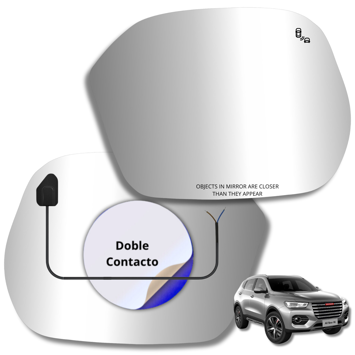 Haval H6 2021-2023 Luneta espejo retrovisor Alternativo - Image 2
