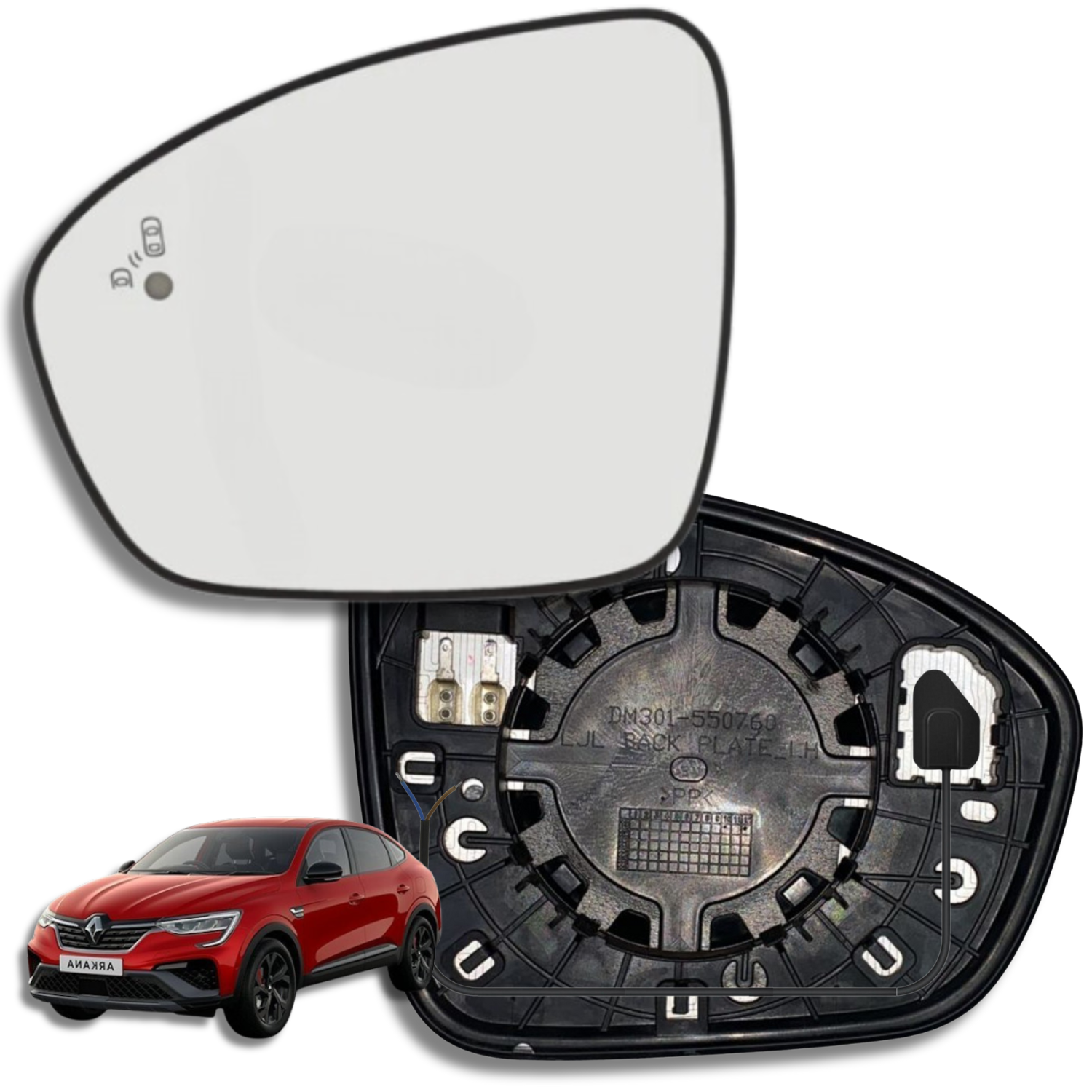 Renault Arkana 2019-2023 Luneta espejo retrovisor Original - Image 2