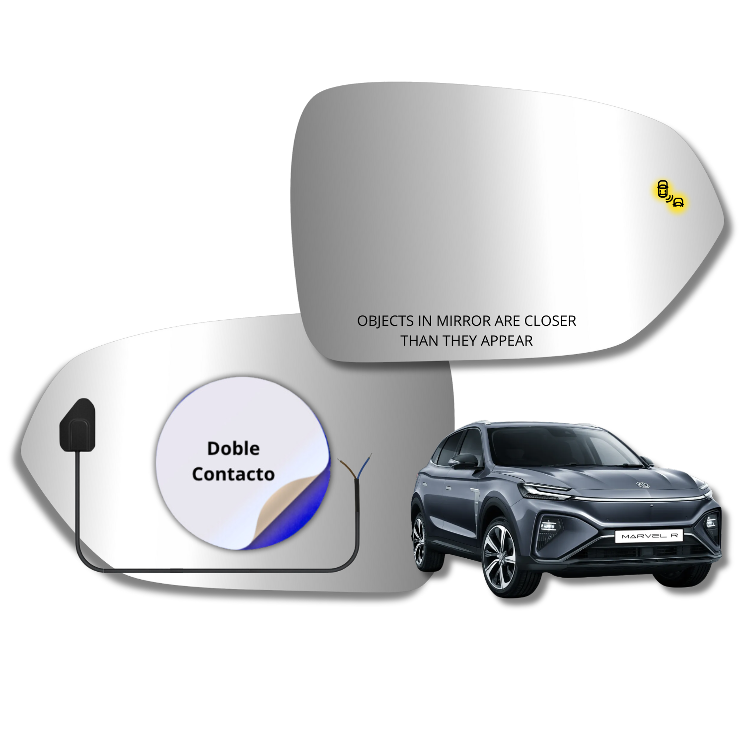 MG Marvel R 2023- Espejo Alternativo con Sensor de Punto Ciego - Image 2