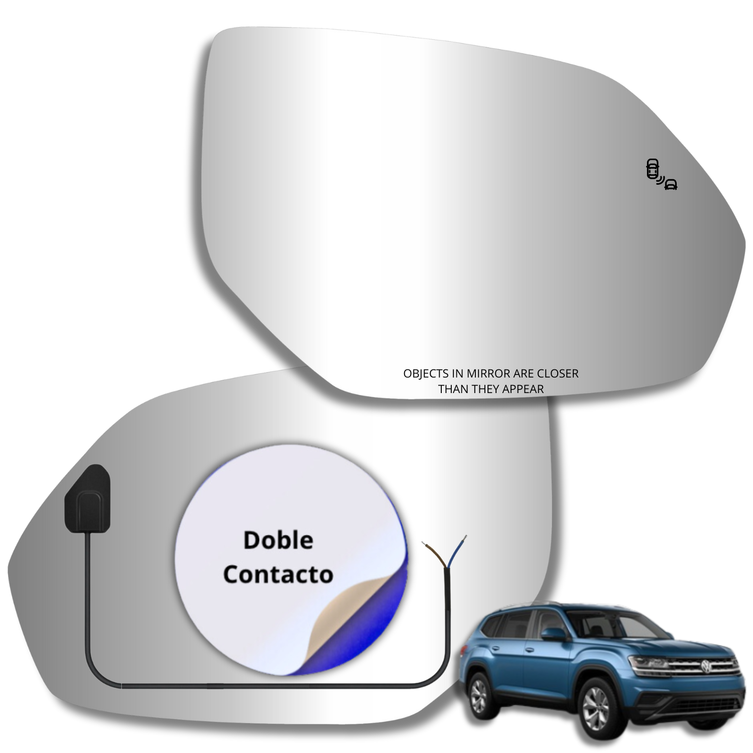 Volkswagen Atlas / Teramont 2017-2022 Luneta espejo retrovisor Alternativo - Image 2