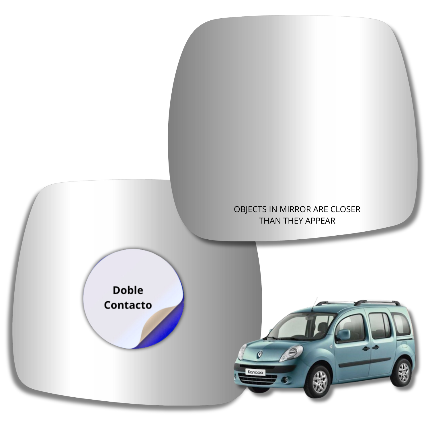 Renault Kangoo 2008-2012 Luneta espejo retrovisor Alternativo - Image 2