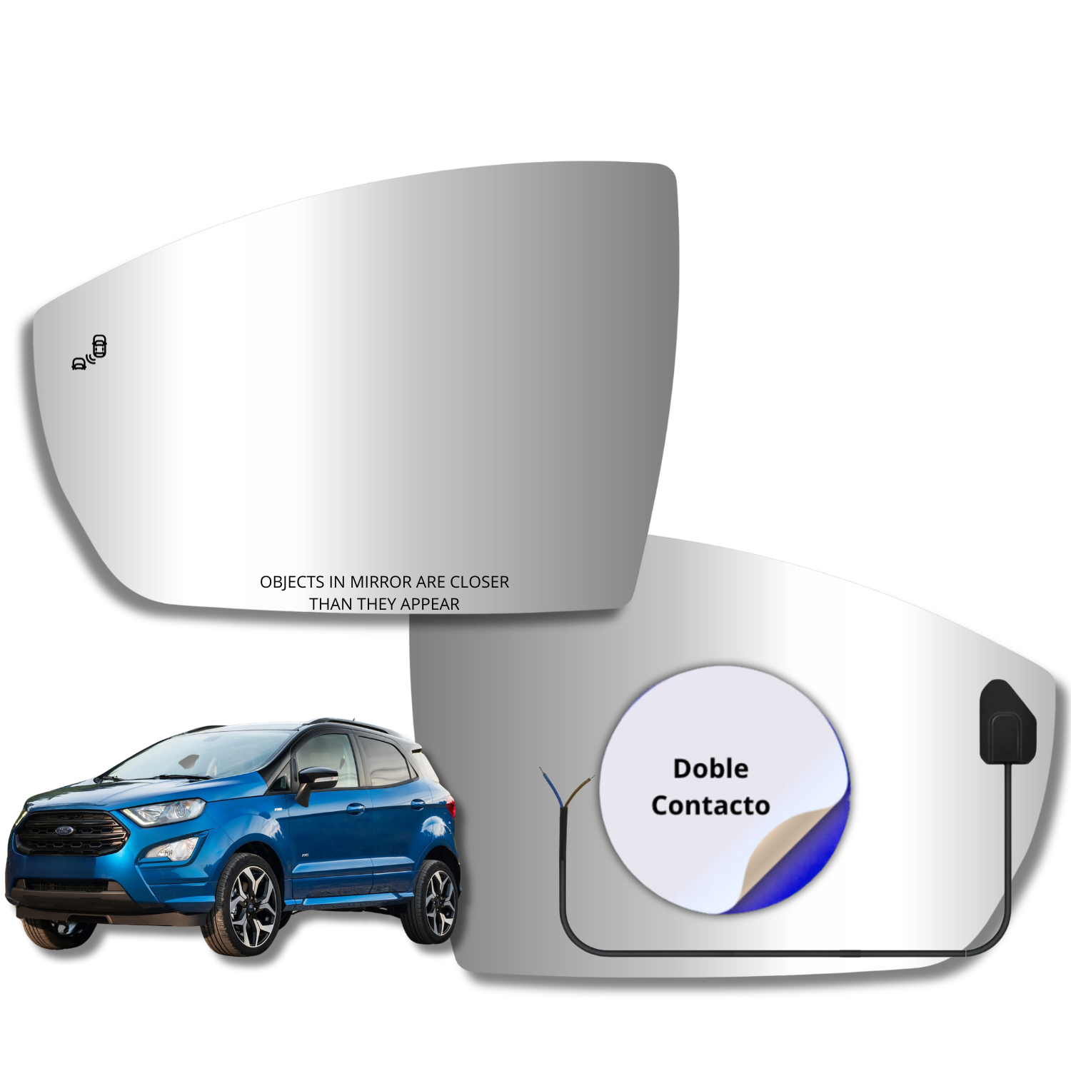 Ford Ecosport 2013-2020 Luneta espejo retrovisor Alternativo