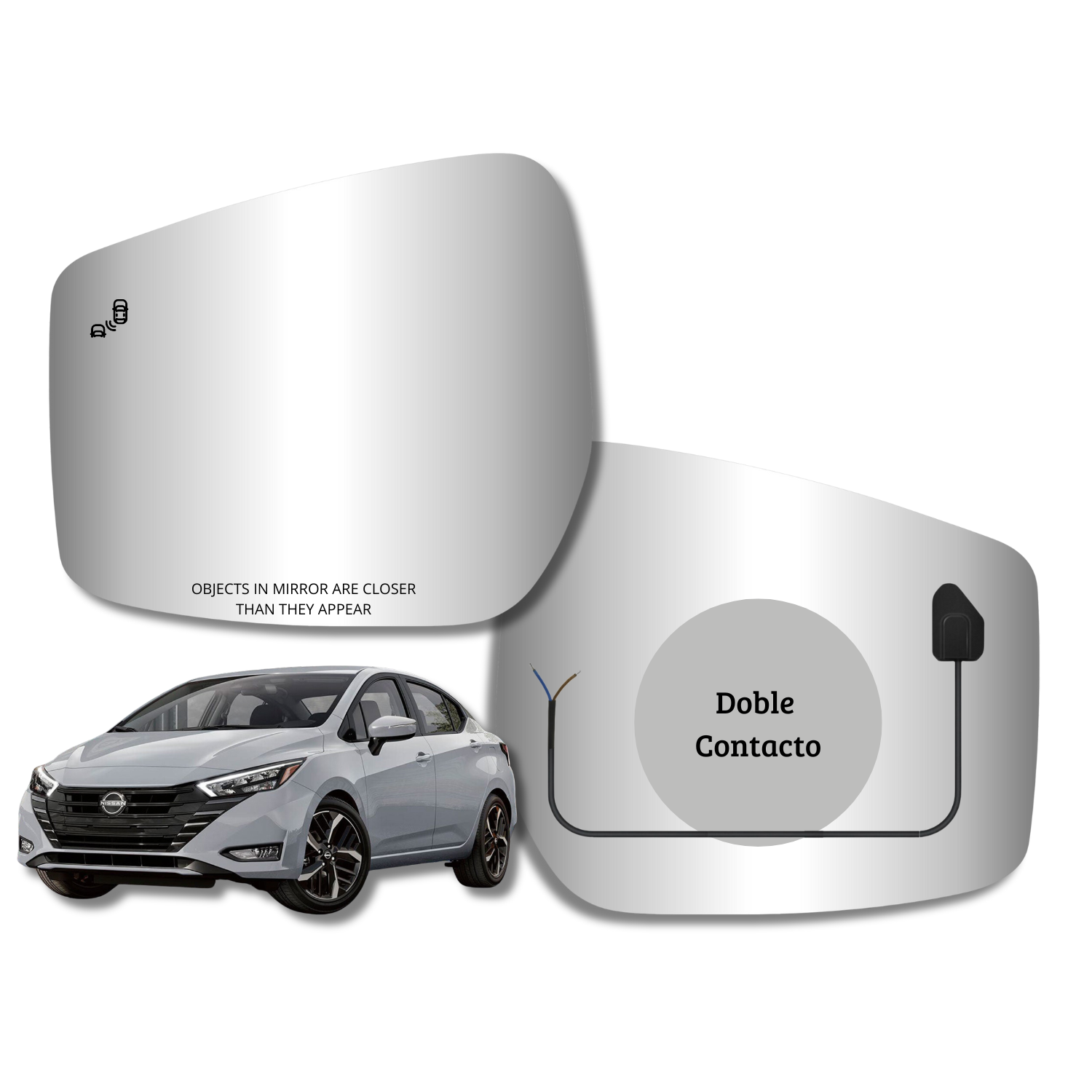 Nissan New Versa 2020-2024 Alternativo Luneta espejo retrovisor